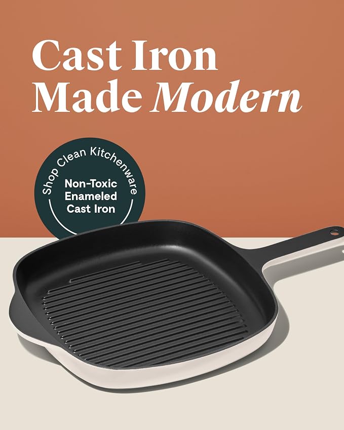 Caraway Enameled Cast Iron Grill Pan - Image 2