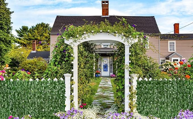 DearHouse Artificial Ivy Privacy Fence Wall Screen, 39.3x236.2inch Artificial - Image 8