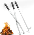 Tredre Fire Tongs and Fire Poker Set, Stainless Steel Fire Pit Tools by Tredre