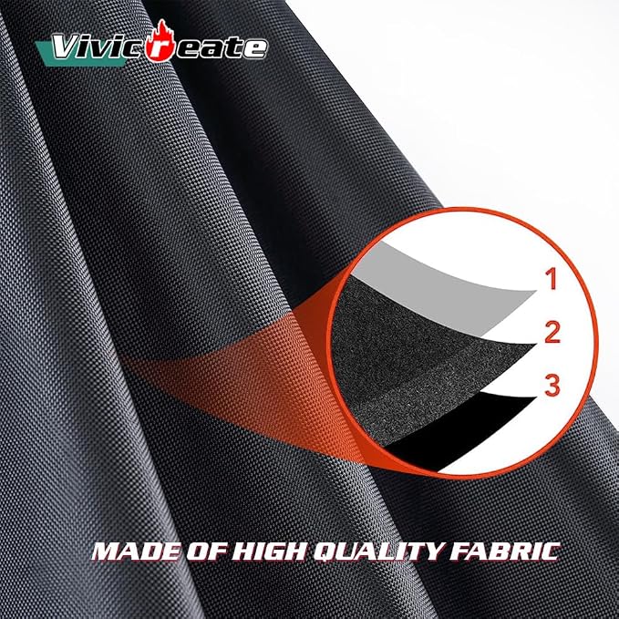 Vivicreate Waterproof BBQ Grill Cover 32 Inch Heavy Duty 420D Fabric Outdoor - Image 3