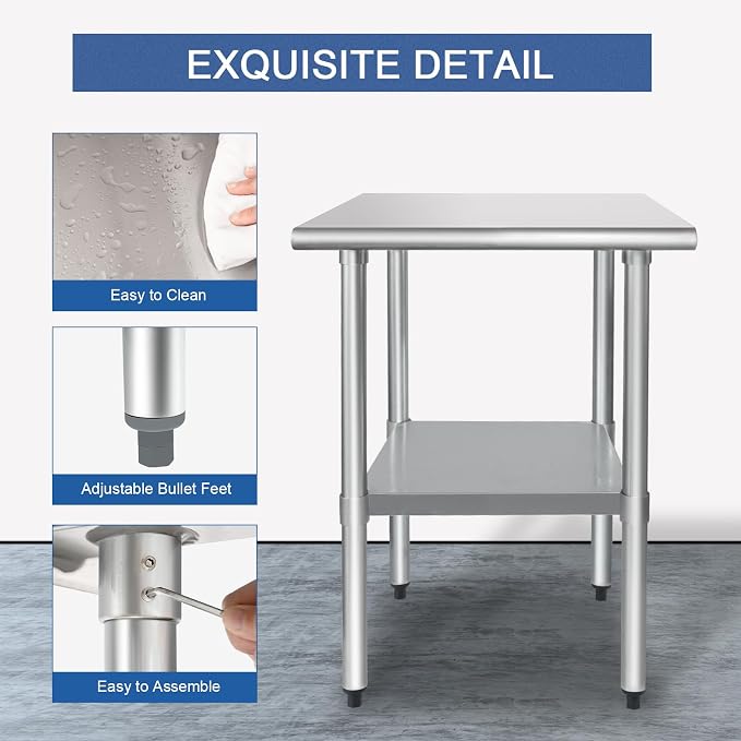 HARDURA Stainless Steel Table 24X30 Inches - Image 4