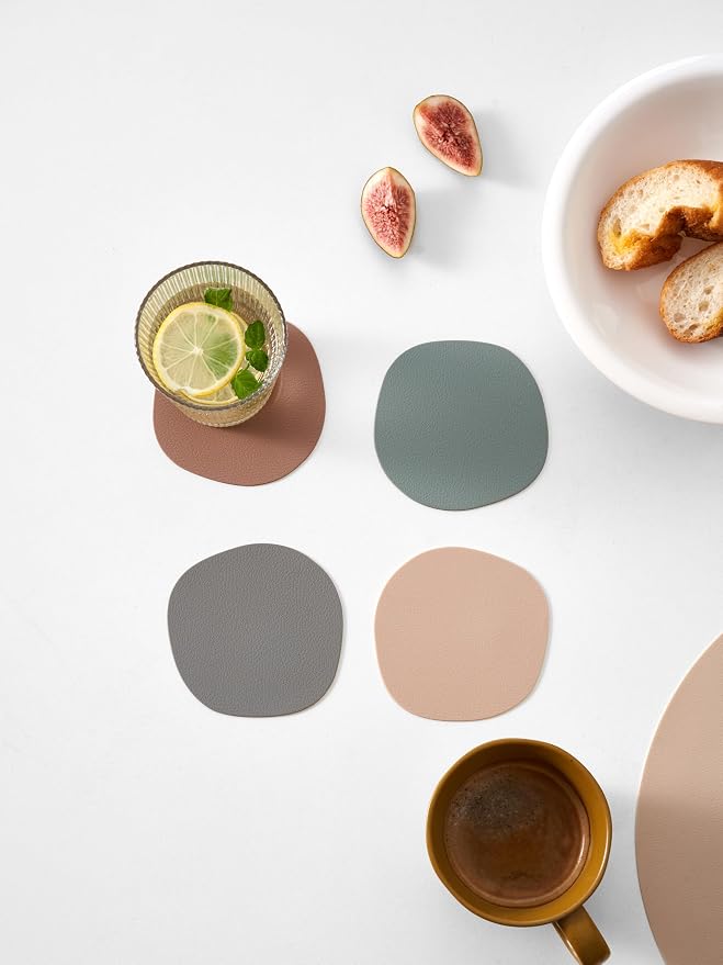 Clay Pink Oval Silicone Placemats Set of 4 - Image 12