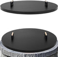 Fire Pit Lid Round 36", Heat Resistant Metal Firepit Cover by Permade
