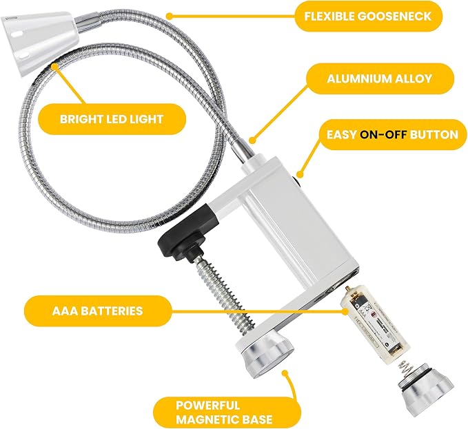 BBQ Grill Lights Magnetic Base Super-Bright LED Lights-360 Degree Flexible - Image 6