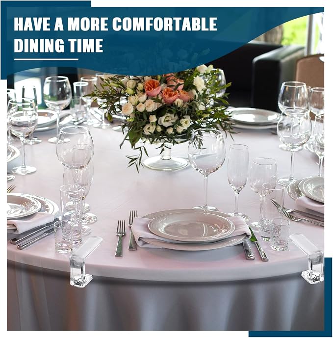 Jetec 48 Pieces Clear Tablecloth Clips Plastic Loaded Table Cover Holder Clamps - Image 5
