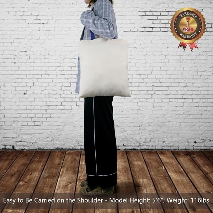 TOPDesign 24-Pack Economical 16"x15" Cotton Tote Bag, Lightweight Medium - Image 2