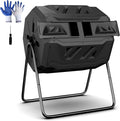 F2C Compost Bin Outdoor 43 Gallon Garden Dual Chamber Composter Bin by F2C