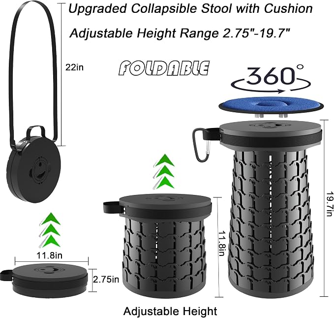 ALEVMOOM XXL Collapsible Stool - Image 2