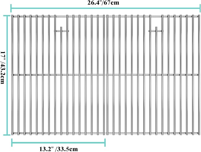 2Pack 17 Inches Stainless Steel Grill Grate - Image 2