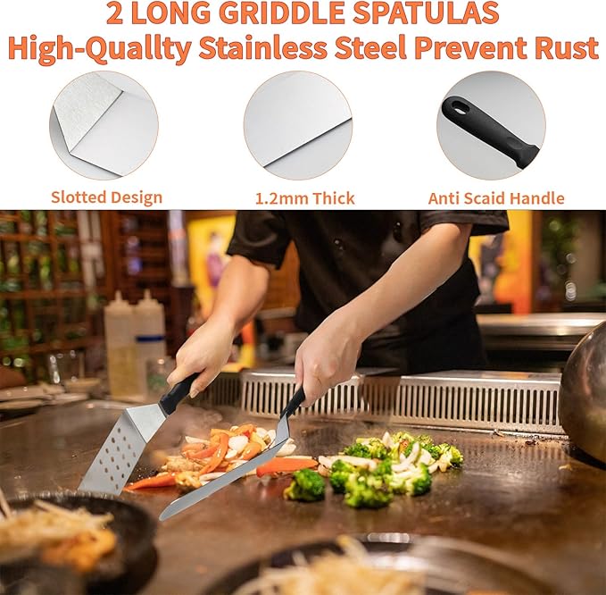 Barbecue Tool Set, 29-Piece Stainless Steel Grilling Kit with Storage Bag