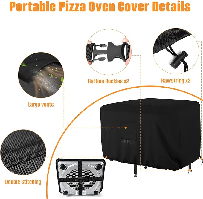 Waterproof Cover for Ninja Pizza Oven MO201, Tabletop Pizza Oven Covers - Image 3