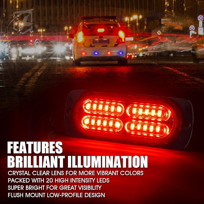 Xprite 24 LED Surface Mount Strobe Lights Kit - Image 3