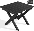 SERWALL Folding Outdoor Side Table, HDPE Adirondack Side Table, Portable by SERWALL