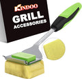 Grill Brush Bristle Free for Outdoor Grill, Steam Grill Cleaning Brush by KINDOO