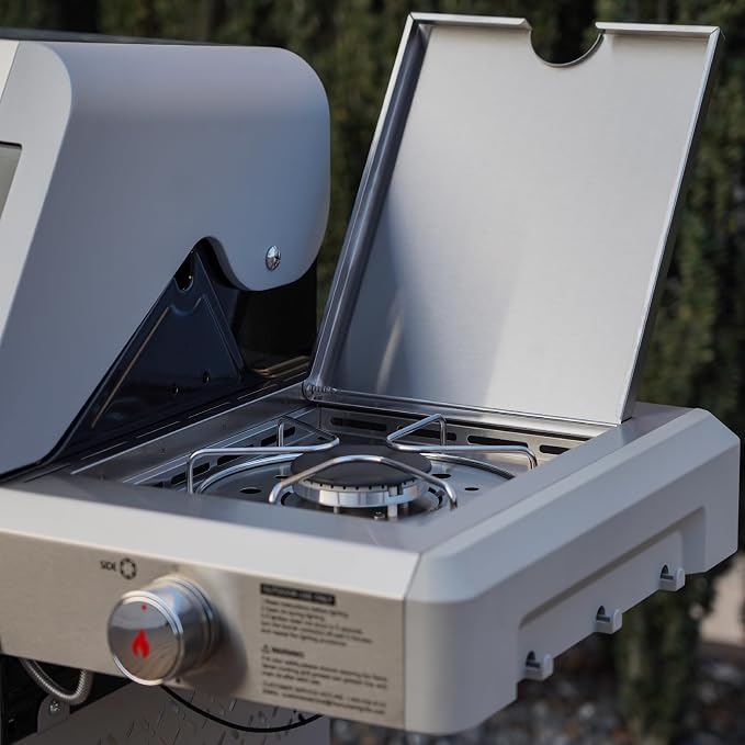 Monument Grills Outdoor Barbecue Stainless Steel 3 Burner Propane Gas Grill - Image 7