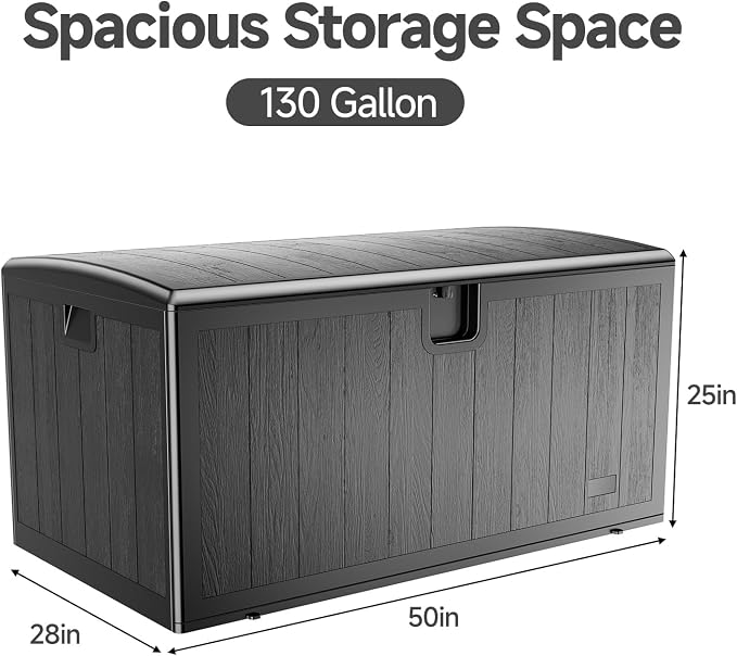 JEKO&JEKO 240 Gallon Outdoor Storage Box Set - Image 3