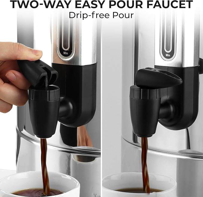 Zulay Kitchen Commercial Grade Coffee Maker Hot Water Urn - Image 5