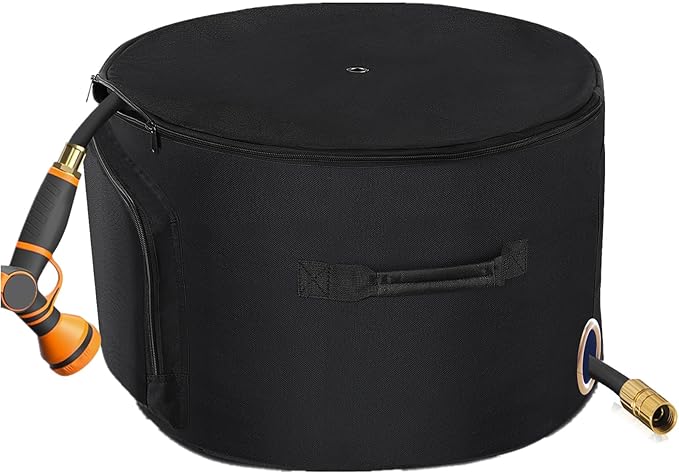 Garden Water Hose Holder Storage Bag Pot，Water Hose Hider，Holds 150 ft Hose by BJJZHH