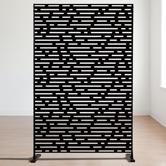Kozyard Metal Privacy Screen 74" H x 47.2" W Decorative Outdoor Divider - Image 2