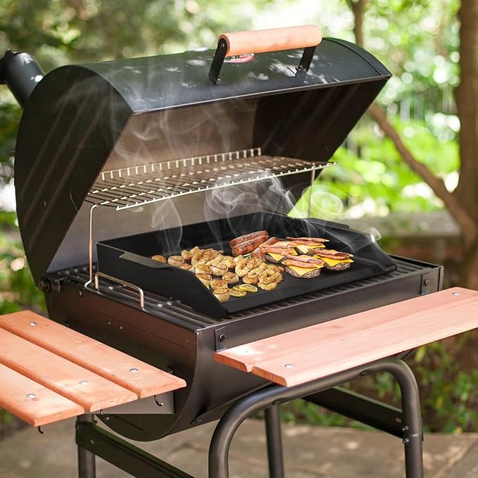Onlyfire Universal Enamelled Cast Iron Griddle, BBQ Flat Top Griddle - Image 5