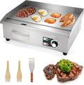 WICHEMI Commercial Electric Griddle 22" 3000W Flat Top Grill Countertop Griddle by WICHEMI