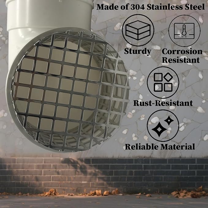 PVC Termination Mesh Vent Cover Cap, 304 Stainless Steel - Image 4