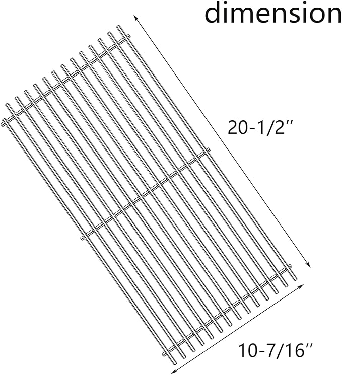 20-1/2" Stainless Steel Cooking Grates Replacement Parts - Image 2