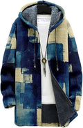 Men's Hooded Sweater Coat Knit Fleece Lined Long Cardigan Jacket by Unknown