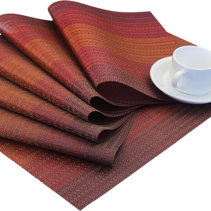 Plastic Placemats, Non Slip Washable Placemats - Image 4