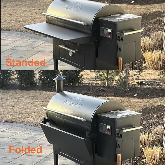 Utheer Folding Front Shelf for Traeger Pro 34, Century 885, Texas Elite 34 - Image 2