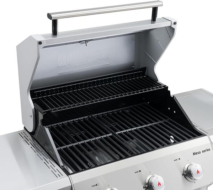 Monument Grills Outdoor Barbecue Stainless Steel 3 Burner Propane Gas Grill - Image 5