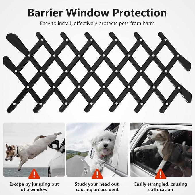 Retractable Scalable Pet Fence for Car Window Portable Protective Barrier - Image 3