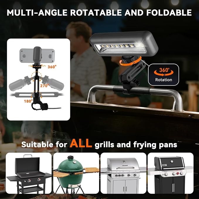 360°Adjustable Grill Lights for Outdoor Grill Designed for Blackstone Weber - Image 7
