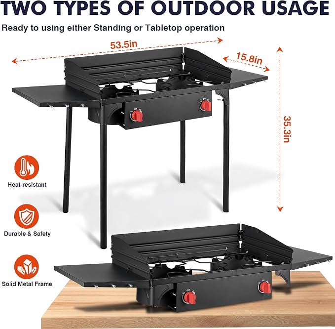 Llamaviva 2 Burner Propane Stove - Image 3