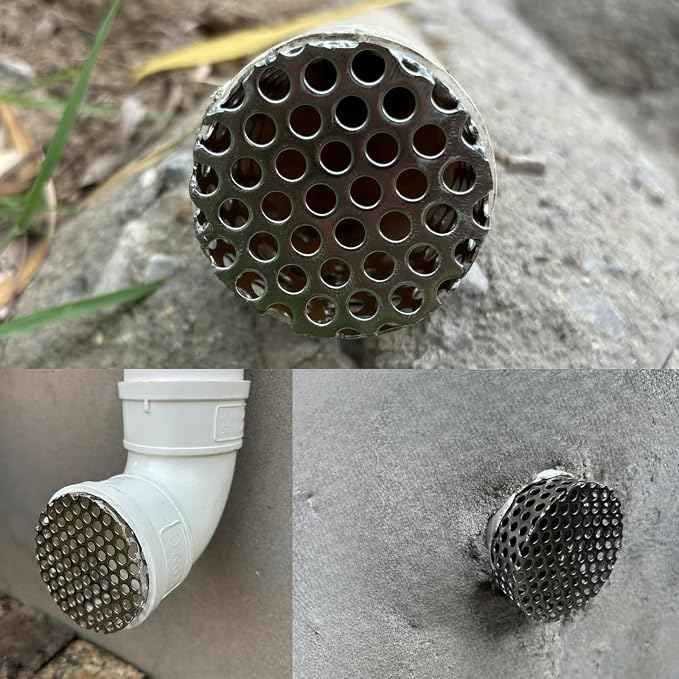 PVC Termination Cap Stainless Steel Mesh Screen Vent Cover - Image 6