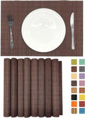 ANDSTAR Set of 8 Pcs Bamboo Placemats Sushi Rolling Mat Japanese Style Natural by Andstar