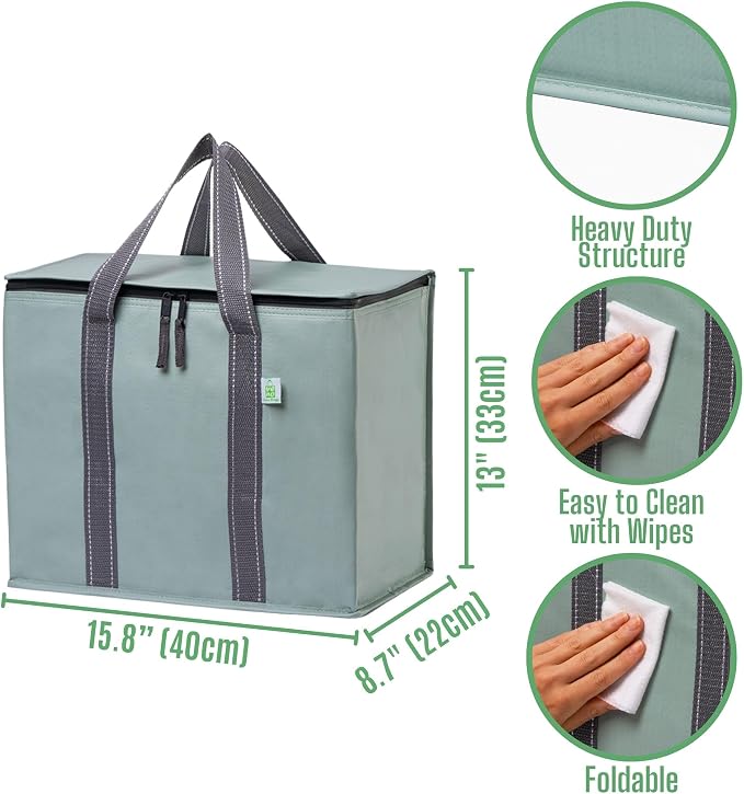 VENO 2 Pack Cooler Bag and Insulated Grocery Bags - Image 4