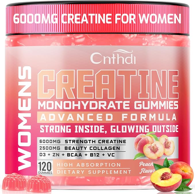Creatine Gummies for Women, Sugar-Free Creatine Monohydrate by CNFHDI