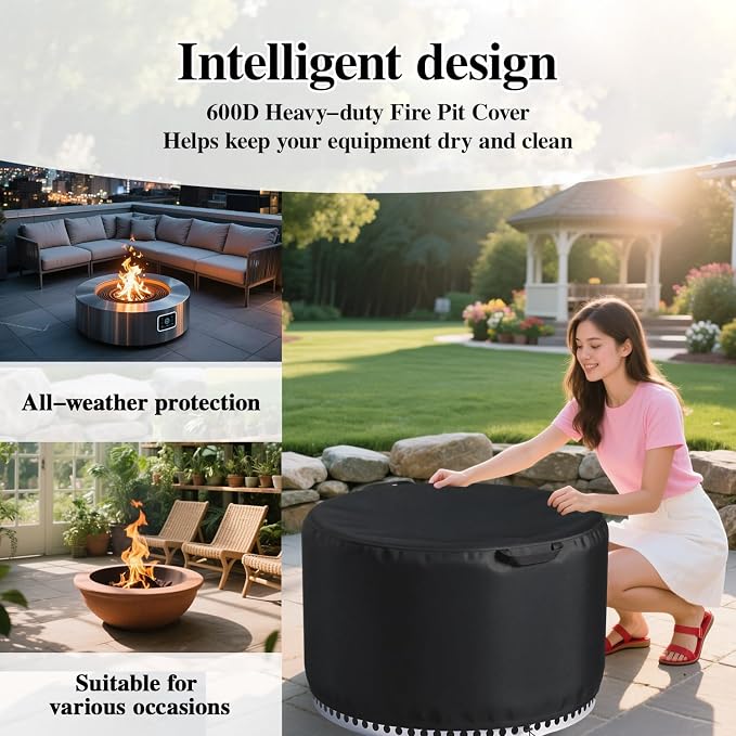 Chinchilla Round Fire Pit Cover - Image 6