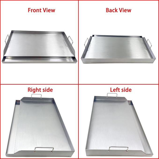 Direct Store Parts DS127 Stainless Steel BBQ Cooking Griddle, Universal Flat - Image 3