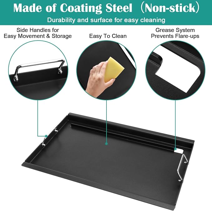 Full Size Griddle Inserts for Char-Broil Performance 5 Burner Series, Flat Top - Image 3