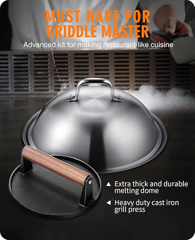 homenote Griddle Accessories for Blackstone, Commercial Grade 12 Inch Heavy - Image 5