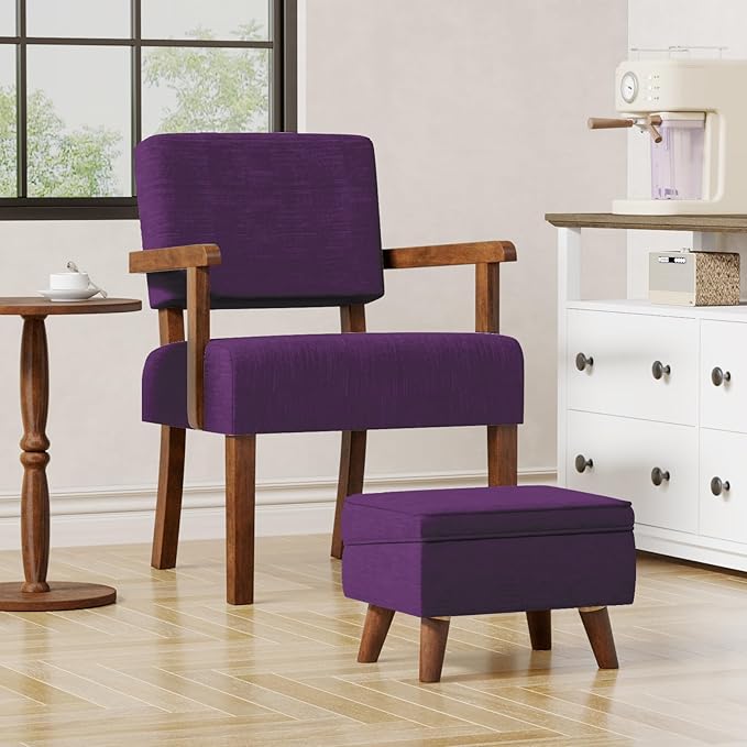 Storage Ottoman, Small Foot Stool Ottoman - Image 5