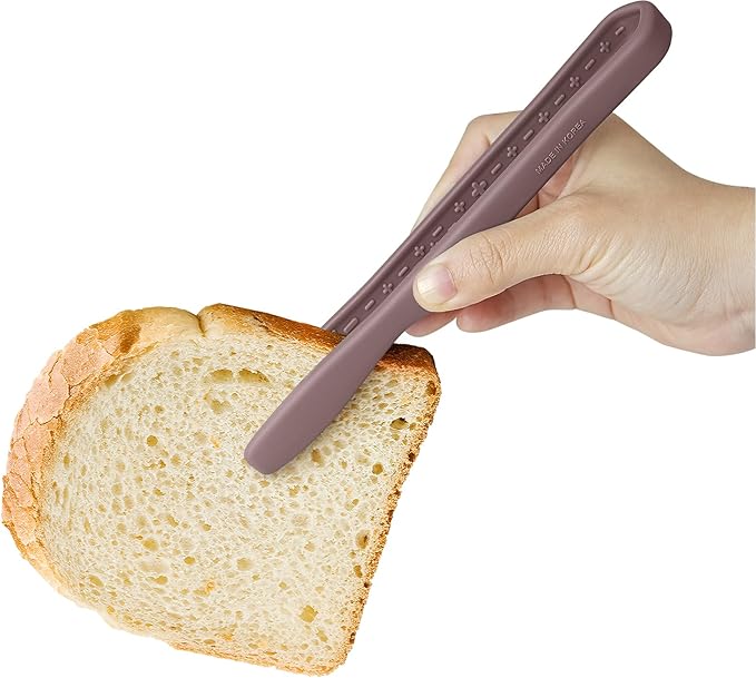 Tongs: 7 Inch Silicone Non-Scratch Mini Tongs in Cocoa