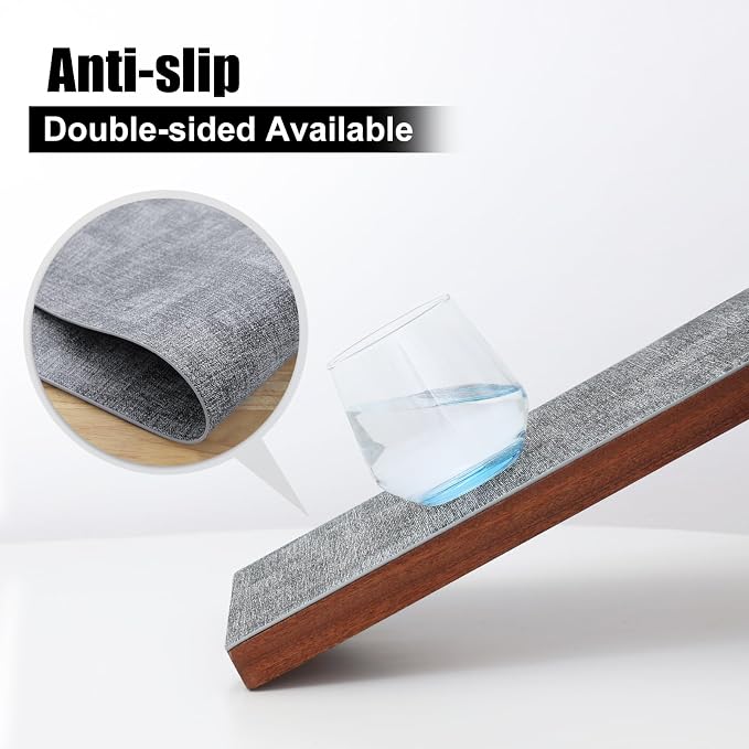 Homaxy Faux Leather Heat Resistant Placemats - Image 3