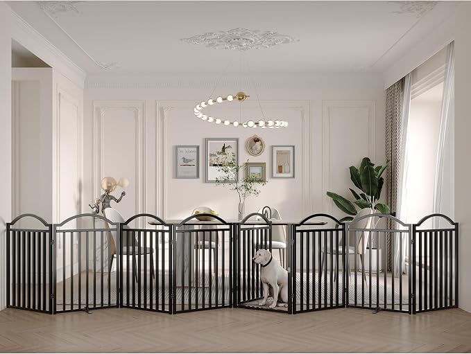 BHG Metal No-Assembly Freestanding Dog Gate by BHG