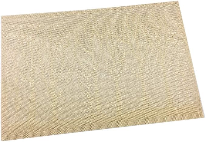 Gugrida Place Mats PVC Set of 6, Table Placemats Set of 6 PVC Washable Woven - Image 7