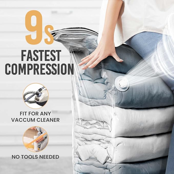 TAILI 6 Pack Vacuum Storage Bags, Jumbo Cube, Extra Large Vacuum Seal Bags - Image 4