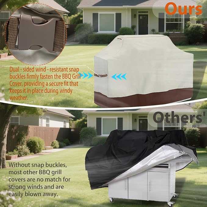 Grill Cover 58 inch, Waterproof BBQ Cover - Image 4