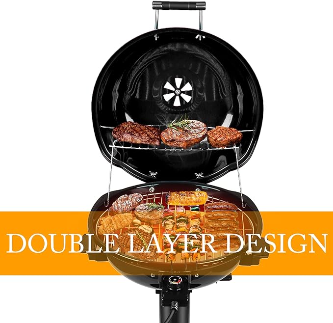 Electric BBQ Grill Techwood 15-Serving Indoor/Outdoor Electric Grill - Image 4